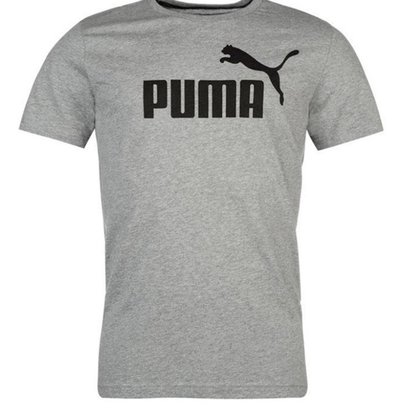 Puma Other - Men’s XXL Grey & Black Big Cat Puma Logo Short Sleeve T-shirt, brand new!
